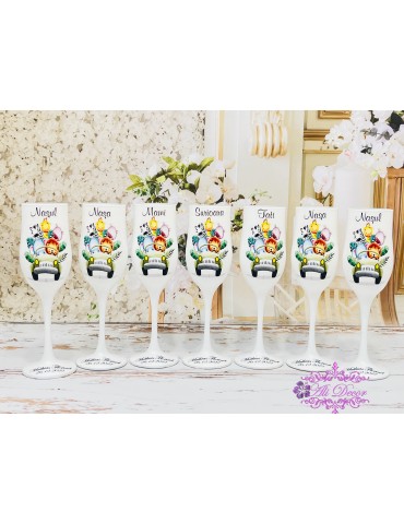 Pahare personalizate botez “Safari" Cod 19