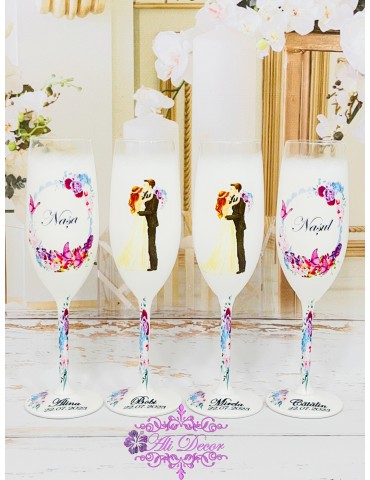 Pahare personalizate nunta...
