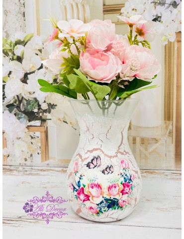 Vaza personalizata  "Trandafiri" Cod 08