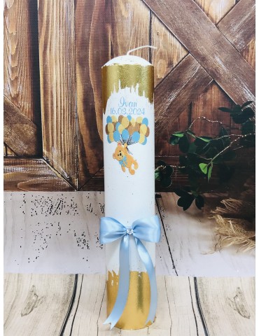 Lumanare botez cu foita...