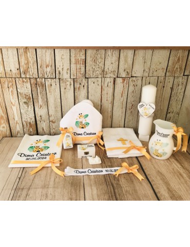 Set personalizat botez “Girafa” Cod 08