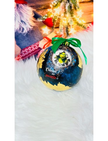 Glob personalizat cu foita aurie "Grinch" Cod 71