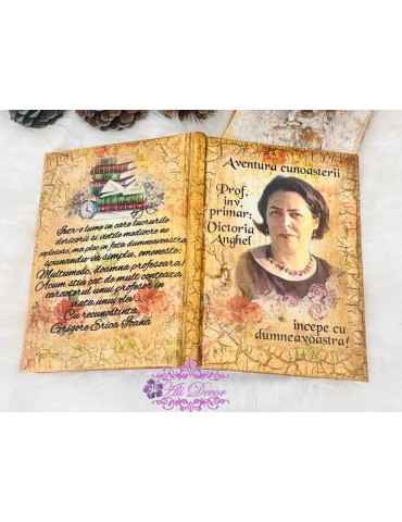 Agenda personalizata cu poza "Recunostinta" Cod 07