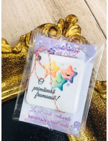 Martisor personalizat handmade "Stele" Cod 08