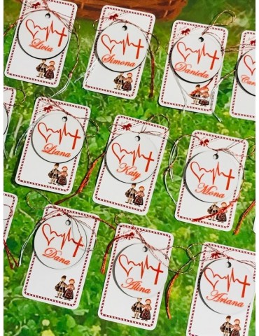 Martisor personalizat handmade "Viata" Cod 09