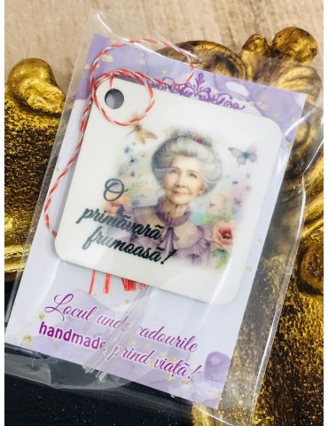 Martisor personalizat handmade "Bunica" Cod 18