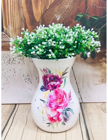 Vaza personalizata  "Bujori...