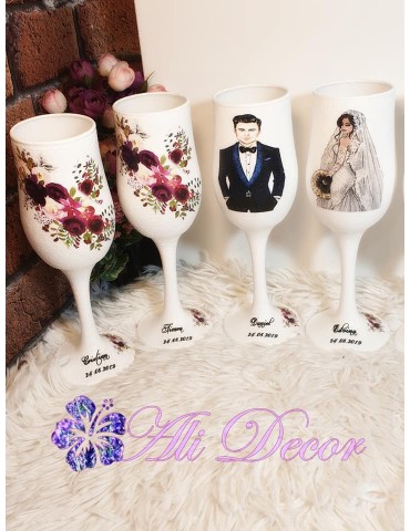 Pahare personalizate nunta...