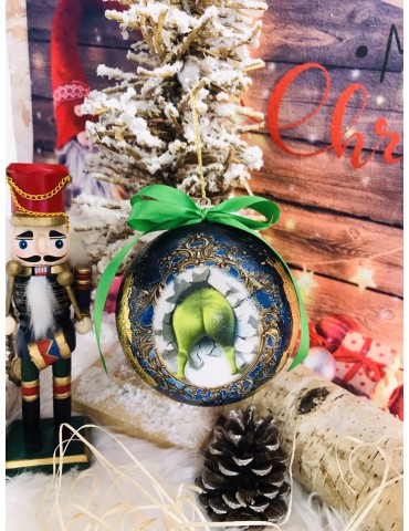 Glob personalizat cu foita aurie "Craciun nazdravan" Cod 100