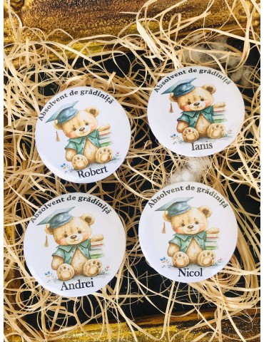 Insigna personalizata “Adio...